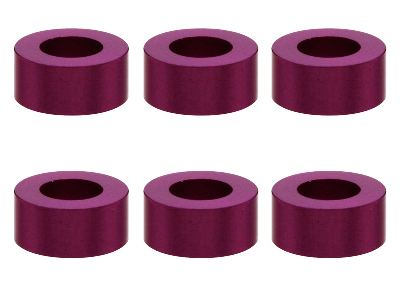 M3����ߥ��顼 ��5.5��3��2.5t (�ѡ��ץ�)6������ Aluminum washer 3��2.5t (purple)