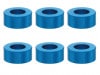 M3����ߥ��顼 ��5.5��3��2.5t (�饤�ȥ֥롼)6������ Aluminum washer 3��2.5t (TAMIYA Blue)