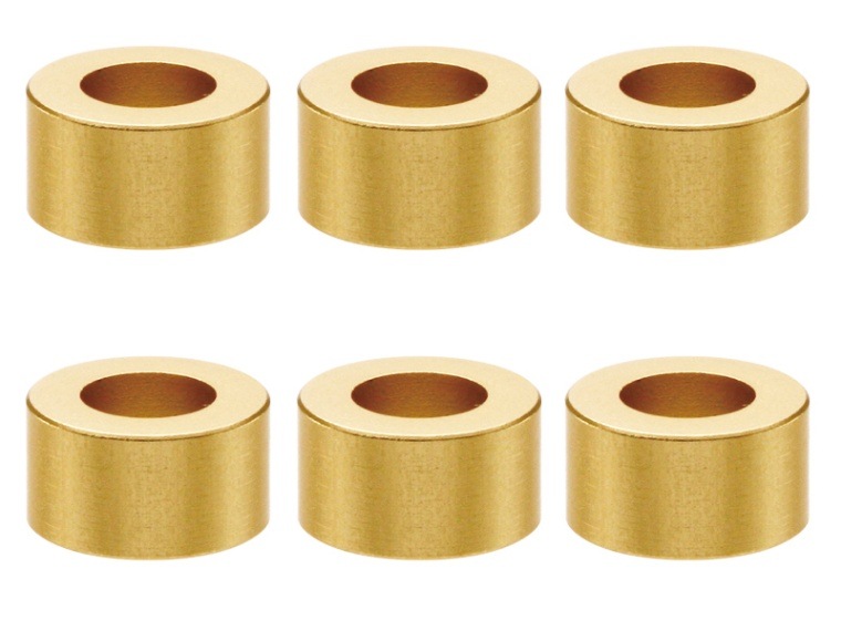 M3����ߥ��顼 ��5.5��3��3.0t (�������)6������ Aluminum M3 Collar 3.0t (gold)6 pcs.
