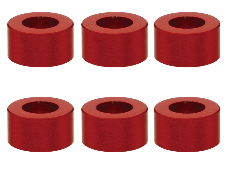 M3����ߥ��顼 ��5.5��3��3.0t (��å�)6������ Aluminum M3 washer 3.0t red
