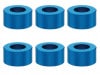 M3����ߥ��顼 ��5.5��3��3.0t (�饤�ȥ֥롼)6������ Aluminum washer 3��3.0t (TAMIYA Blue)