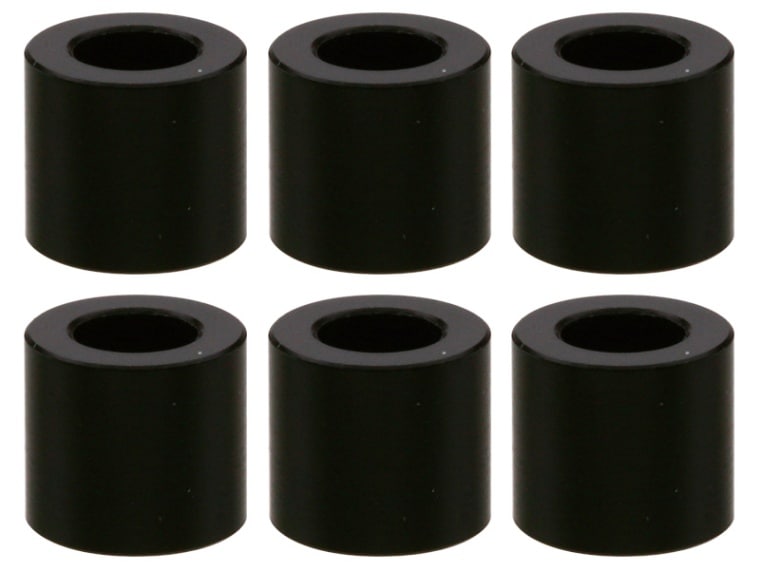 M3����ߥ��顼 ��5.5��3��5.0t (�֥�å�)6������ Aluminum M3 Collar 5.0t (black)6 pcs.