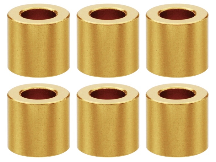 M3����ߥ��顼 ��5.5��3��5.0t (�������)6������ Aluminum M3 Collar 5.0t (gold)6 pcs.