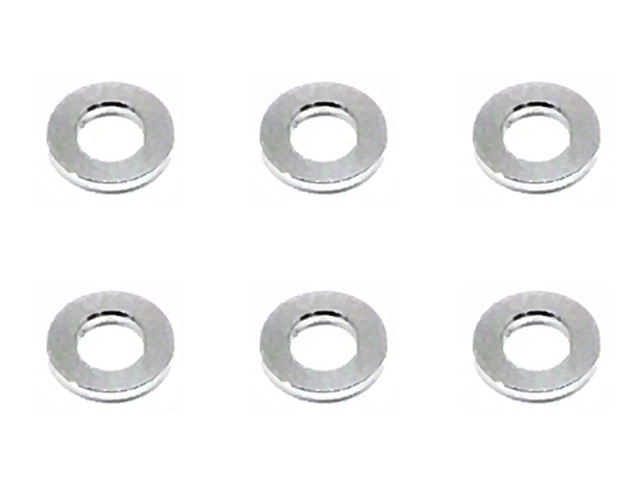 M3����ߥ��顼 ��5.5��3��0.75t (����С�)6���� Aluminum M3 Collar 0.75t (silver)6 pcs.
