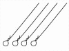 ܥǥեåԥL110mm Ƭ 4 ֥å Body Hook Pin Long L110 mm (head large) 4 pcs. black