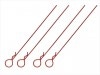 ܥǥեåԥL110mm Ƭ 4 å Body Hook Pin Long L110 mm (head large) 4 pcs. red