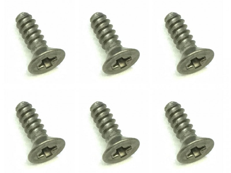 2��6�����󻮥��åԥ󥰥ӥ� 6���� 2��6 Titanium Topping Flat Head screw (6 pcs.)