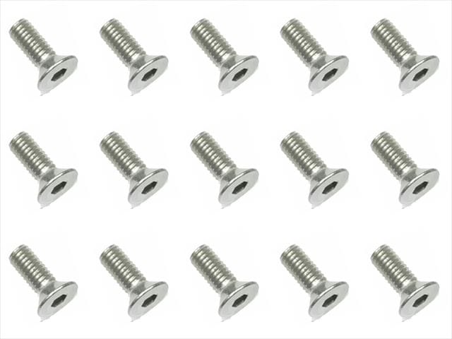3×8 ステンレスヘックス皿ビス 15本入 3×8 Stainless steel hex
