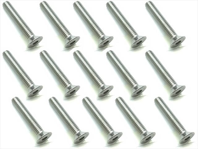 3��18 ���ƥ�쥹�إå������ӥ� 15���� 3��18 Stainless steel hex Flat Head Screw (15 pcs.)