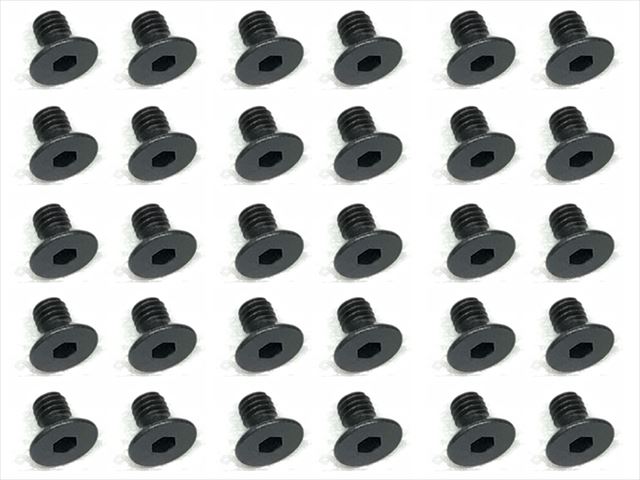 3x5 ��������إå������ȥ��󥰻��ӥ�(30����) 3x5 Steel hex Strong Flat Head Screw (30 pcs.)