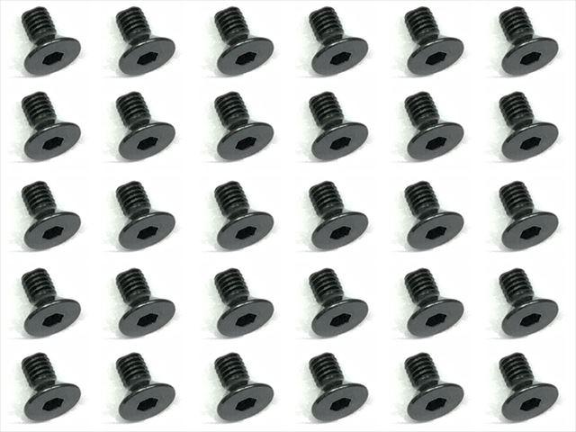 3x6 ��������إå��������ȥ��󥰥ӥ�(30����)��ƬJIS���� 3x6 Steel Steel hex Strong Flat Head Screw (30 pcs.) plate head JIS specification