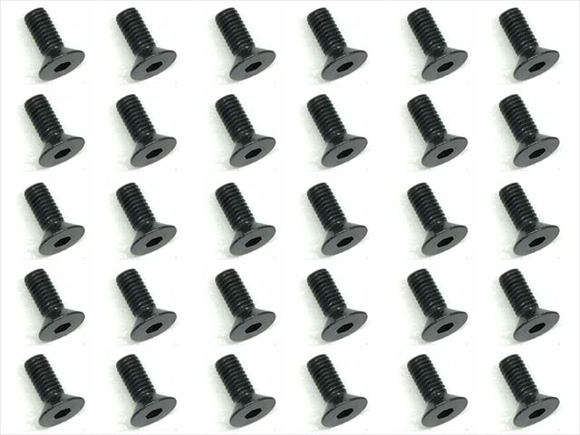 3x8 ��������إå��������ȥ��󥰥ӥ�(30����)��ƬJIS���� 3x8 Steel Steel hex Strong Flat Head Screw (30 pcs.) plate head JIS specification