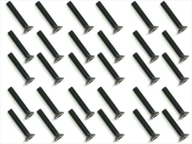 3x18 ��������إå��������ȥ󥰥ӥ�(30����)��ƬJIS���� Steel hex Strong Flat Head Screw 3x18 (30 pcs.)