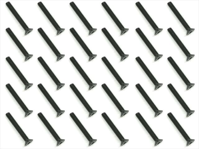 3x22 ��������إå��������ȥ��󥰥ӥ�(30����)��ƬJIS���� 3x22 Steel Steel hex Strong Flat Head Screw (30 pcs.) plate head JIS specification