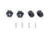����ߥ�����ϻ�ѥۥ�����ϥ� ���ߥ�TT-01,02�� 6mm�� �� Aluminum clamp hexagonal wheel hub (for TAMIYA TT - 01, 02) 6 mm wide black