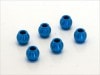 ����ߥ��ƥ���󥰥ܡ��� ���ߥ�TT-02�� �֥롼 6���� Aluminum steering wheel ball (for TAMIYA TT-02) blue 6 pcs.