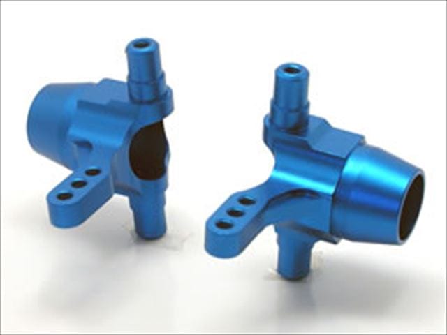 ���󥰥ԥ󥢥󥰥��ե���ߥʥå��� ���ߥ�TT-01D TYPE-E�� Aluminum knuckle with kingpin angle (for TAMIYA TT-01D TYPE-E)