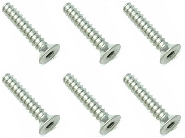 3×16 チタンヘックス皿タッピングビス 6本入 3×16 Titanium hex