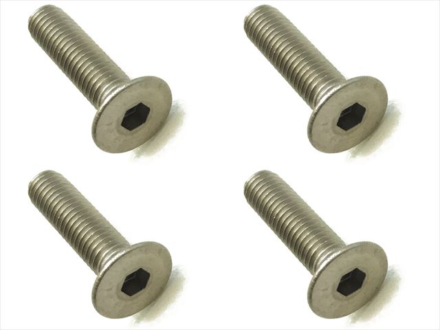 4x18 ������إå������ӥ�(4����) 4x18 Titanium hex Flat Head Screw (4 pcs.)