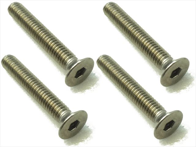 4x25ヘックス皿ビス 4本入 4x25 Hex Flat Head Screw (4 pcs