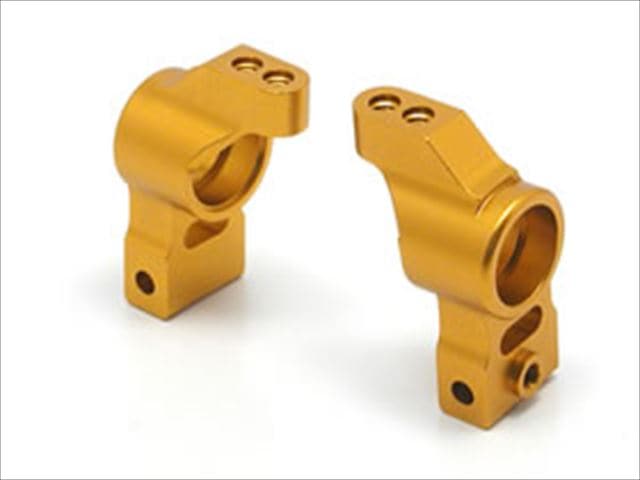 ����ߥꥢ�ϥ� TA-05Ver.����SDC-104�� �ȡ�����0�٥������ Aluminum rear hub (for TA - 05 Ver. II & SDC - 104) toe - in 0��gold