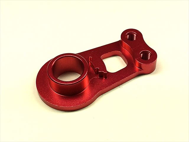 ����ߥ����ܥۡ���(�ϥ��ȥ륯�����ܥ����С���)WR-02G ��å� Aluminum servo horn WR-02G (for high torque servo saver) red