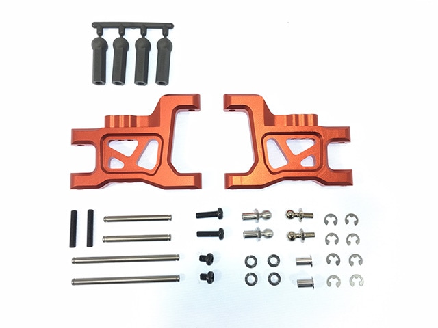 ����ߥ���ѥ磻�ɥ��������� ���ߥ� �磻��ɥ����꡼2�� �����ѥ��å� Wide suspension arms (for TAMIYA Wild Willy 2) champagne red Aluminum rear