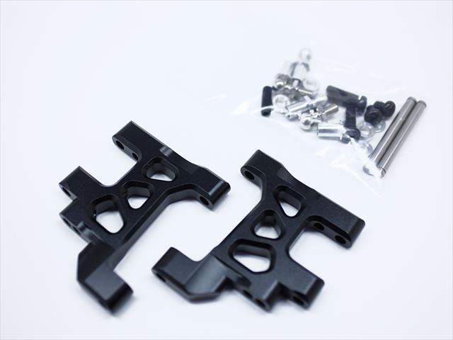 ߥեѥ ߥ 磻ɥ꡼2 ֥å Suspension arm (for TAMIYA Wild Willy 2) black Aluminum Front