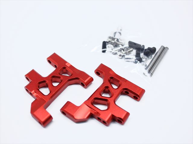 ߥեѥ ߥ 磻ɥ꡼2 ѥå Suspension arm (for TAMIYA Wild Willy 2) champagne red Aluminum Front