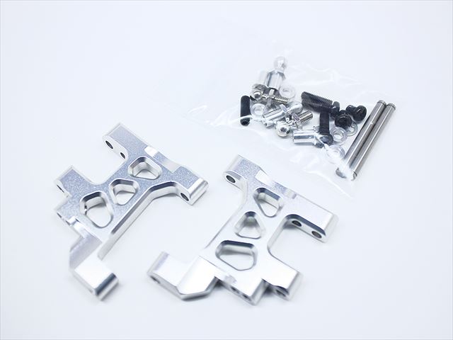 ߥեѥ ߥ 磻ɥ꡼2 С Suspension arm (for TAMIYA Wild Willy 2) silver Aluminum Front