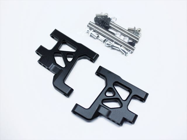 ����ߥ���ѥ��������� ���ߥ� �磻��ɥ����꡼2�� �֥�å� Suspension arm (for TAMIYA Wild Willy 2) black Aluminum rear