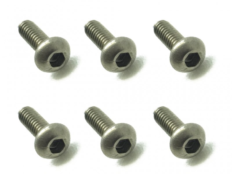 2x6 ������إå����ܥ���ӥ� 6���� 2x6 Titanium hex Pan Head Screw (6 pcs.)