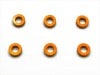 M3����ߥ��顼 ��5.5��3��2.0t (�����)6���� Aluminum M3 Collars 2.0t (orange) 6pcs.