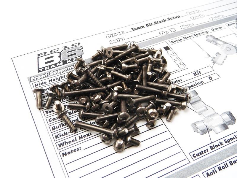 Associated RC10 B6 ������إå��� ������塼���å� Associated RC10 B6 Titanium hex screw set