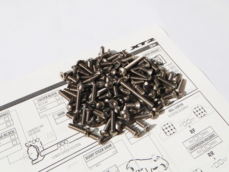 X Ray XT2 ������إå��� ������塼���å� X Ray XT2 Titanium hex screw set