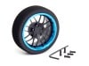 ����ߥ��ƥ����MF�ۥ����� Y-Type (F�֥�å�/�饤�ȥ֥롼���) Aluminum steering wheel MF wheel Y-Type (F black/Light blue rim)