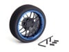 ����ߥ��ƥ����MF�ۥ����� Y-Type (F�֥�å�/�֥롼���) Aluminum steering wheel MF wheel Y-Type (blue F black/rim)