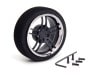 ߥƥMFۥ 5-Spoke (F֥å/) Aluminum steering wheel MF wheel 5- Spoke (F black/chrome rim)