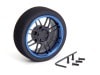 ߥƥMFۥ 8-Spoke (F֥å/֥롼) Aluminum steering wheel MF wheel 8- Spoke (blue F black/rim)