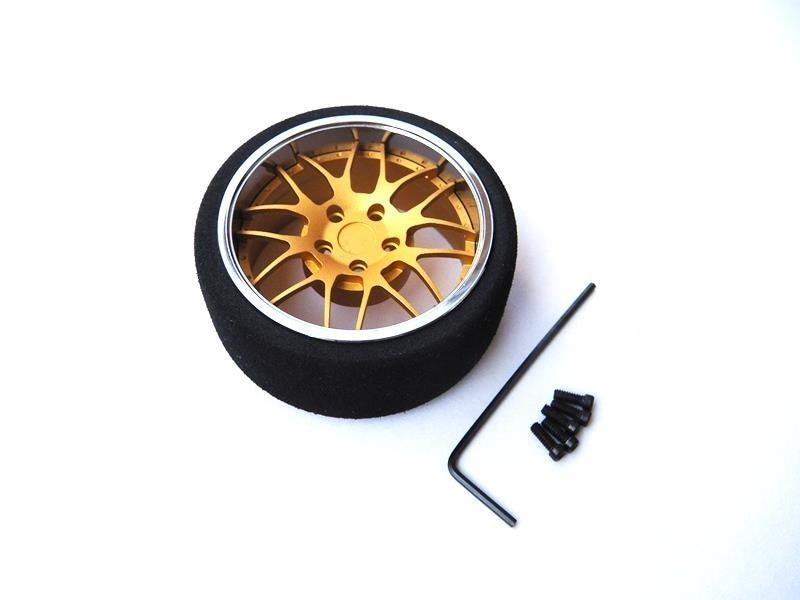 ߥƥMFۥ Y-Type (F/) Aluminum steering wheel MF wheel Y-Type (F gold/chrome rim)