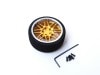 ߥƥMFۥ 8-Spoke (F/) Aluminum steering wheel MF wheel 8- Spoke (F gold/chrome rim)