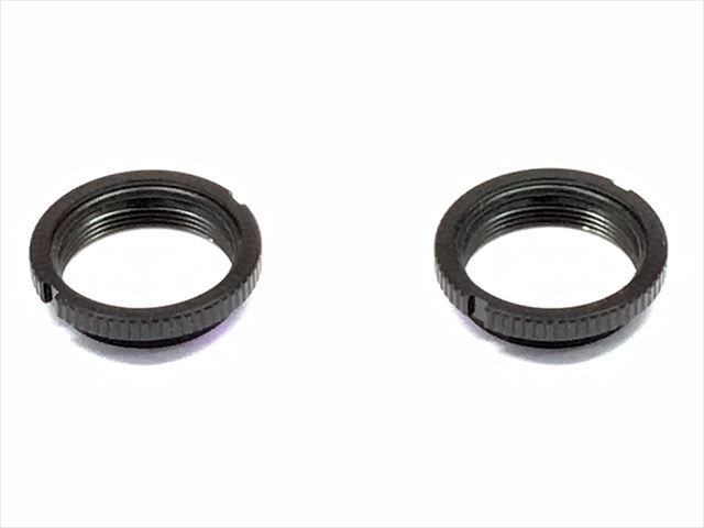 ѡץ󥰥㥹 (ߥSSBBѡ) ֥å 2 Damper spring adjuster (for Tamiya SSBB damper) Black 2 pcs.