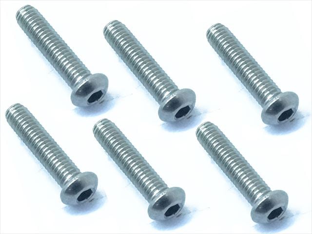 2.6x12��������إå����ܥ���ӥ�(6����) 2.6 X12 Titanium hex Pan Head Screw (6 pcs.)