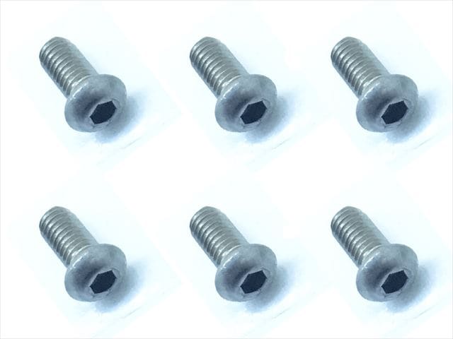 2.6x5����������إå����ܥ���ӥ�(6����) 2.6 X5 Titanium hex Pan Head Screw (6 pcs.)