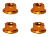 ߥե󥸥졼ȥʥå M4 ʥ) 4pcs Aluminum cerate nut M4 orange 4 pcs.