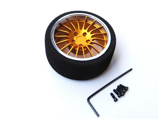 ����ߥ��ƥ����MF�ۥ����� 18-Spoke (F�������/����������) Aluminum steering wheel MF wheel 18- Spoke (F gold/chrome rim)