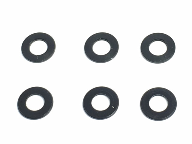 5.8��3mm��0.5t�����ǥ��󥫥顼��(6����)������ Black delrin Collar ��5.8�ߦ�3��0.5t (6 pcs.)