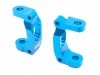 �ե���ȥϥ֥���ꥢ�����㥹������6�١�GF-01,G6-01��(�֥롼) 6�� in Front hub carrier caster corner blue (for TAMIYA GF-01 & G6-01)