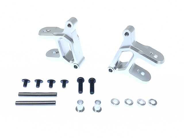 ηեȥϥ֥ꥢ㥹6١WR-02(С) 6 in all-in-one design Front hub carrier caster corner silver (for TAMIYA WR-02)