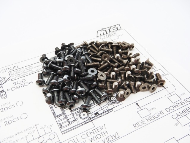 ̵ MTC1 &ߥإå塼å(S-Black Infinity MTC1 Titanium & Aluminum hex screw set (S-Black)
